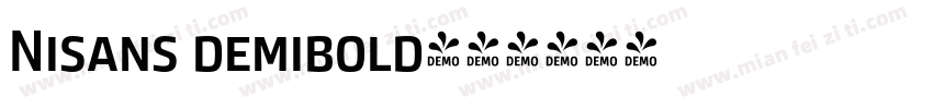 Nisans demibold字体转换